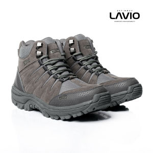 Sepatu Boots Safety Pria Lavio EXO HIGH Ujung Besi Motif Polos Warna-Warni