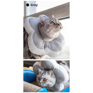 Cat Pet Shame Ring Adjustable Waterproof Soft Ring Cat Can Eat Ultra-Thin Flower Elizabeth Ring