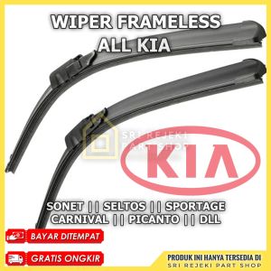 (Sepasang) Wiper Frameless Mobil KIA Carens Carnival EV6 EV9 K2700 Optima Picanto Rio Sedona DLL