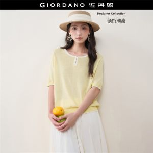 Giordano Women Women Round Neck Knitwear Free Shipping 18356305