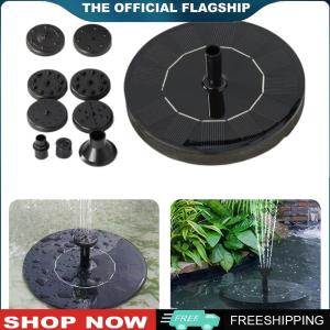 [CHAMAIR STORE]1.2W Solar Powered Water Fountain Pump No Battery Solar Fountain Pump Solar Powered Water Fountain for Garden Pool Pond