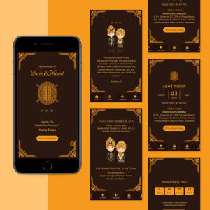 Undangan digital Tema Adat Luar Jawa - Undangan Pernikahan Website Custom Premium Murah