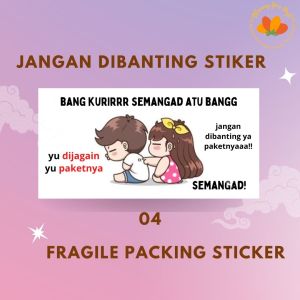 TERGEMASH! stiker jangan dibanting fragile sticker lucu aesthetic