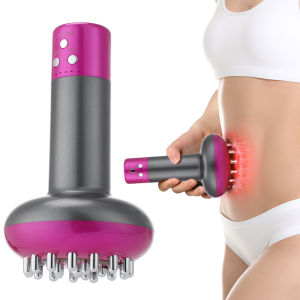 Afdeal Guasha Massage Rechargeable Electric Massage Meridian Brush 6 Speed EMS Microcurrent Vibratings Heating Therapy Anti Cellulite Body Slimming Massager Guasha