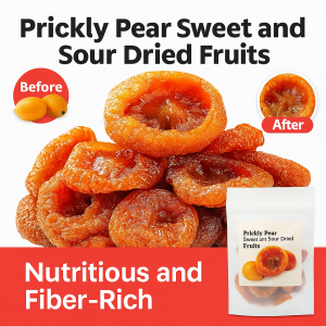 Sweet and Sour Dried Prickly Pear Fruits