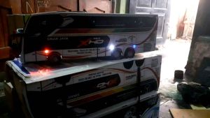 Miniatur Bus Terbaru PO.SINAR JAYA New Super Double Decker Mainan Anak Terbaru