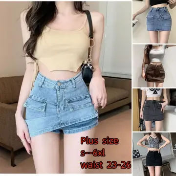 Shop Denim Mini Skirt Women Plus Size with great discounts and prices online Sep 2024 Lazada Philippines