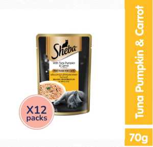 SHEBA /Sheba(1Box 12 Pack)7OG Cat Wet Food Pouch Premium ( Kitten / Adult Cat )Makanan Basah Anak & Kucing Dewasa