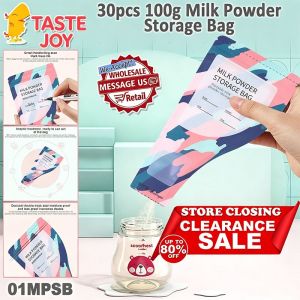 【SG ready stock】Disposable Milk Powder Storage Bags Portable Leakproof Baby Formula Pouches 30Pcs 100g Capacity