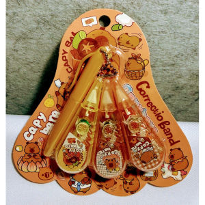 Kawaii Capsule Bear Mini Portable Correction Tape & Pen Combo Set