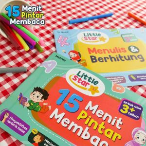 Little Star 15 menit Pintar Berhitung BUKU ANAK MUDAH BERHITUNG CALISTUNG MEMBACA HIJAIYAH Little Star 15 Menit Pintar Bahasa Inggris MEMBACA ALQURAN ACTIVITY BOOK BUKU ANAK