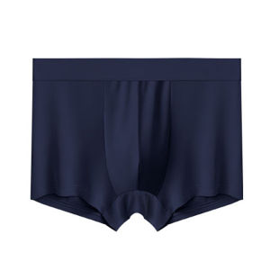 🌈Ready Stock Malaysia🌈 Mens Thin Seamless Underwear Ice Silk Boxer Briefs