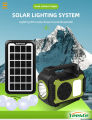 Yeelite Orignal GD Plus GD-8072 Solar Lighting System with MP3 FM Radio USB Output Bluetooth with 4 Bulbs. 