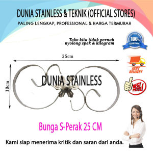 Bunga S Perak 25cm