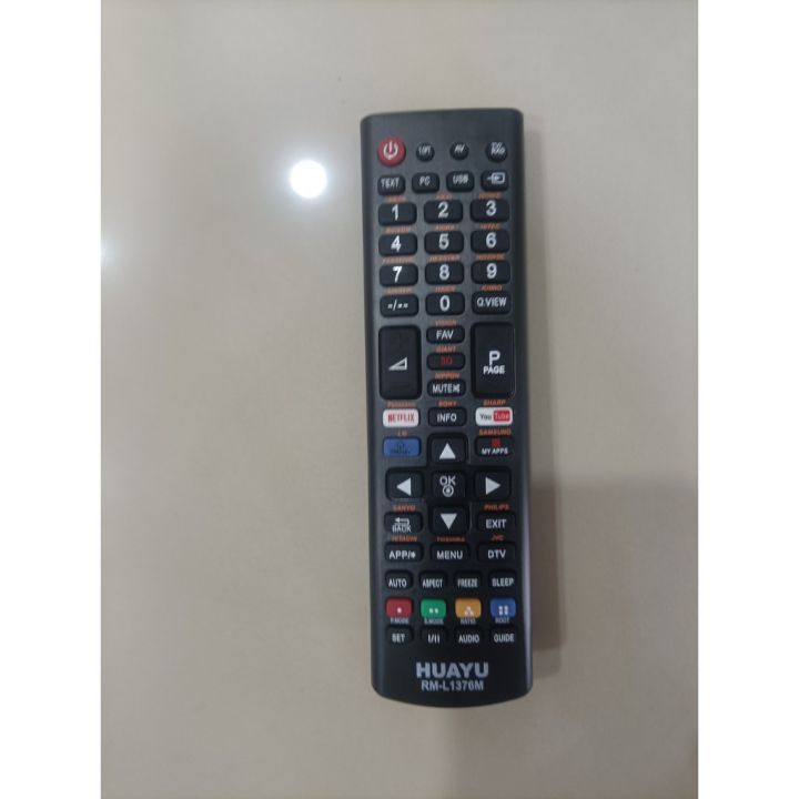 Universal LCD LED TV Remote Control RM-L1376M Daewoo Sanyo Hitachi ...