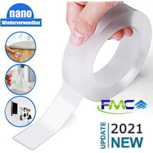 Double Tape Bening Super Kuat untuk Dinding Tembok & Selotip Isolasi Transparan Dua Sisi