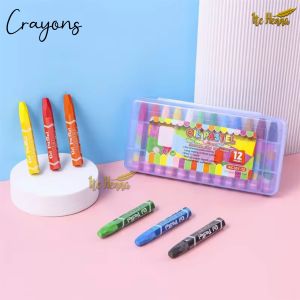 Crayon Mini 12 Warna / Oil Pastel / Krayon Set Mini Murah Anak-Anak 1 Set