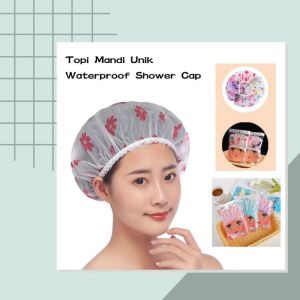 Topi Mandi Anti Air Motif Kartun Shower Cap - YUONE