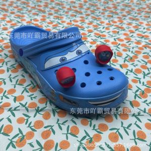 crocs Giày lỗ McQueen mẫu mới chủ đề Cars có thể nhấp nháy nhanh nhấp nháy chậm nhấp nháy tĩnh.