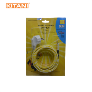 KITANI - Jack Setrika 2×0.75 mm² - 1.8 Meter - Kabel Setrika