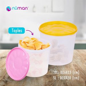 Numan - Toples Plastik Medium 5 Liter