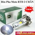 Đèn Pha Led 3 Chân H4/E01C Rtd Gắn Pha Xe Máy, Tiệt Kiệm Điện Hơn Với Bóng Sợi Tóc Thông Dụng Với Những Ưu Điểm Mà Đèn Pha Led.. 