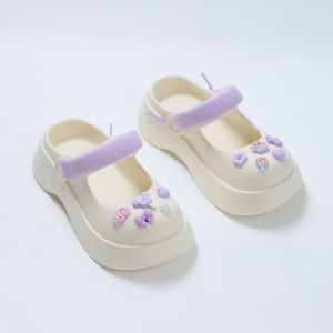 [MỚI RA MẮT][TOP 1 BÁN CHẠY]Dép cross sục nữ đế cao 5cm Jibbitz + bộ dây Mayto kiểu sandal quai hậu dễ thương hot trend Ulzzang Hàn Quốc CS-15