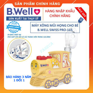 (HỏaTốc1h) Máy xông mũi họng B.WELL PRO-115 cho trẻ em và trẻ sơ sinh (xông khí dung)– Nhập khẩu Thụy Sĩ – Bảo hành 3 năm 1 đổi 1