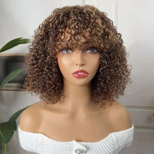 European and American chemical fiber wigs African small curly explosive heads chemical fiber headgear short curly hair