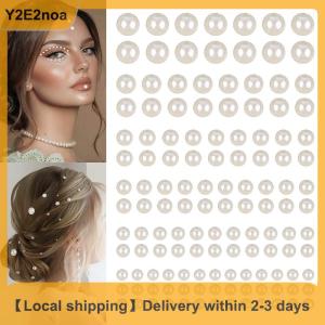 【Local shipping】 220pcs Mix 3mm 4mm 5mm 6mm Hair s Stick On Self Adhesive s Stickers Face s Stickers for Hair Face Makeup Nail DIY Crafts