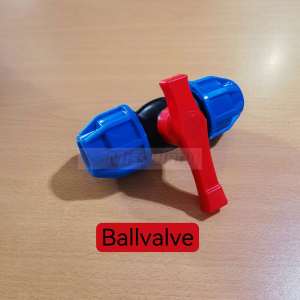 PE Connector/Compression Fittings Ballvalve/Tee Ballvalve for PE/PVC Pipe(Blue/Black)
