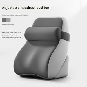 Adjustable Bed Backrest Pillow | Large Ergonomic Memory Foam Support for Reading Relaxing & Sitting | Bed Rest Cushion Bantal Kusyen