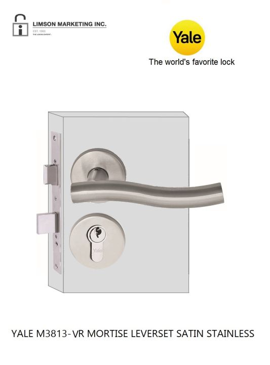 YALE M3813 MORTISE LOCK LEVERSET SATIN STAINLESS Lazada PH