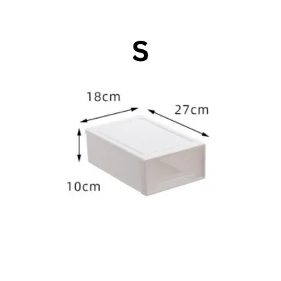 Stackable Storage Drawer / Space-Saving Clothes Organizer / PP Transparent Wardrobe Storage Drawer