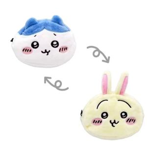 TINGTIAN Large Capacity Double-sided Pen Bag Plush Cute Desk Organizer Anime Cartoon Pencil Case Makeup Pouch