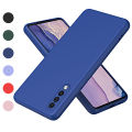 For Samsung Galaxy A50/A30S Phone Case，Imitated liquid silica gel+flannelette TPU soft shell Back Cover. 