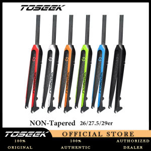 TOSEEK MTB Bicycle Full Carbon Fiber Fork Bikes Parts Cycling High strength and rigidity Bike fork mtb 26/27.5/29er Standard Size Ultralight 560g Outdoor Riding Equipment Disc Brake front Fork