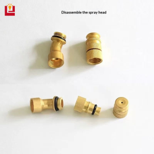 Vòi phun sương mù áp suất cao có thể điều chỉnh cho máy phun nông nghiệp góc 45 độ kiểm soát dịch hại tầm xa xây dựng bằng nhôm và đồng thau