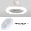 Ceiling Fan And Light 2 In1 With Remote Control Small Mini Ceiling Fan Semi Flush Mount For House. 