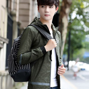 Áo khoác dù nam họa tiết phong cách Hàn