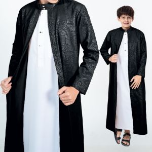 Gamis anak laki laki katun embos lengan panjang mewah jubah saudi terbaru baju muslim anak MADANA