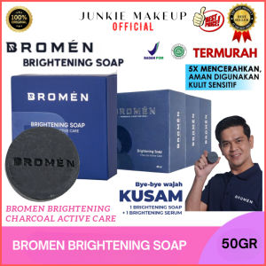 𝗝𝗨𝗡𝗞𝗜𝗘 𝗠𝗔𝗞𝗘𝗨𝗣 -Bromen Brightening Soap Sabun Pencerah Perawatan Wajah Pria 50gr