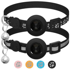 Pet Collar Tracker Water-Resistant for Cats and Little Dogs 2 Collars +GPS Tracker Smart Bluetooth Pet Collar Tracker Water-Resistant for Cats and Little Dogs Holder for iOS& ANDROID