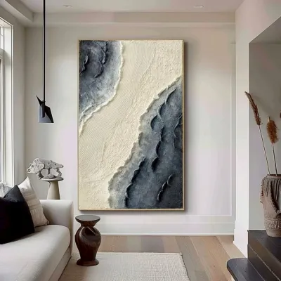 Lukisan Abstrak Dekoratif Lukisan Timbul Handmade 50x70 Cm Lukisan Abstrak Modern LUkisan Kanfas Teksture