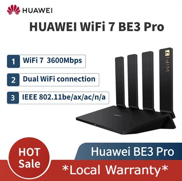 SG Original Huawei BE3 Pro Wireless Router WiFi 7 3600Mbps Network
