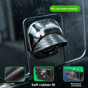 Car reversing camera rain cover 360 Waterproof and rainproof visor rain shield water-blocking silicone model universal fit