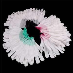 baoda ถุงมืออิเล็กทรอนิกส์ทำงานอิเล็กทรอนิกส์ป้องกันไฟฟ้าสถิตย์นิ้วเคลือบฝ่ามือ5คู่