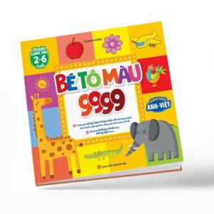 Vở Tập Bé Tô Màu 9999 Song Ngữ Anh Việt Cho Bé Thảo Sức Sáng Tạo