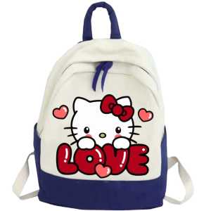 Tas Sekolah Anak Karakter Hello Kitty Ransel Perempuan Laki Laki Waterproof Custom Sablon Nama Free Name