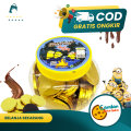 Coklat koin Bess Diip Minion Toples isi 50 pcs / Netto 250 gram. 